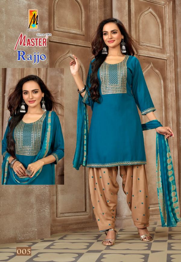 Master Rajjo Festive Wear Rayon Kurti Patiyala And Dupatta Collection